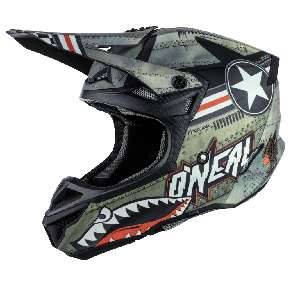 O'Neal Helmets: 5 SRS Warhawk Black/Grey